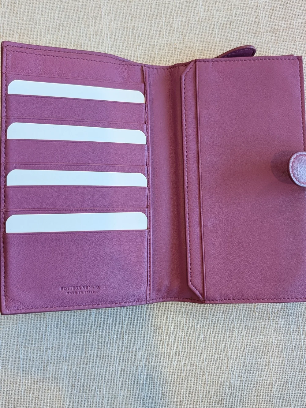 Bottega Veneta Leather Purple Women's Wallet